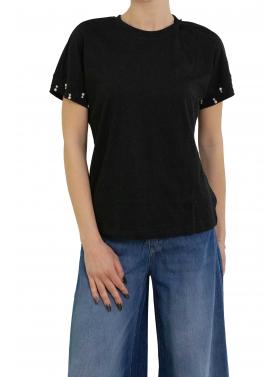 Maglia tinta unita con dettagli sulla manica  Only